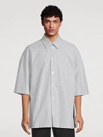 Short-Sleeve Shirt Striped Print