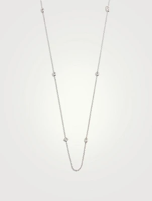 Cascade 18K White Gold 10-Stone Necklace With Diamonds