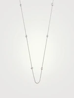 Cascade 18K White Gold 10-Stone Necklace With Diamonds