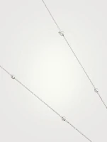 Cascade 18K White Gold 10-Stone Necklace With Diamonds