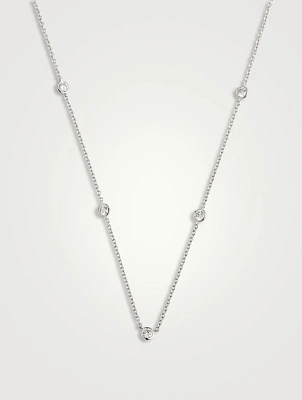 Cascade 18K Gold Seven-Stone Necklace With Diamonds