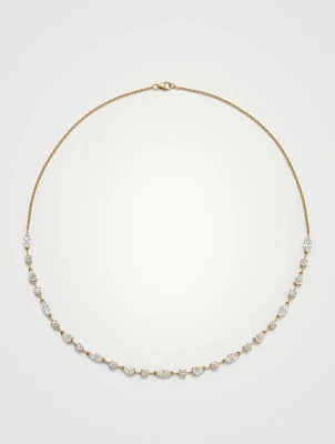 Gemma 18K Gold Diamond Necklace
