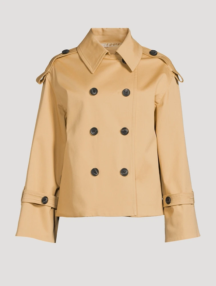 Alisandra Cropped Trench Jacket