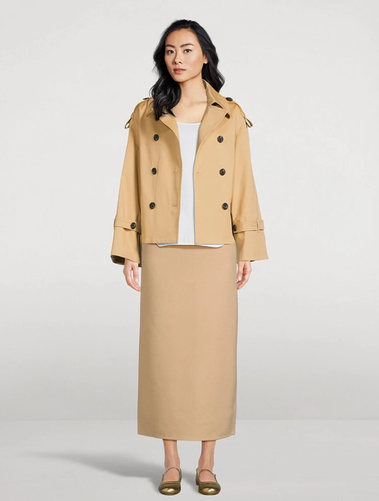 Alisandra Cropped Trench Jacket
