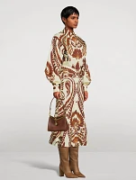 Printed Cotton Shirt Dress