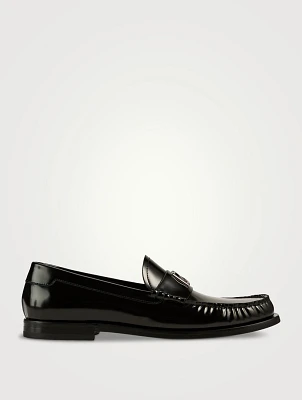 Brushed Leather Loafers