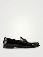 Brushed Leather Loafers