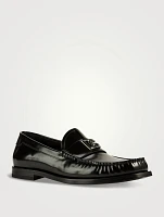 Brushed Leather Loafers