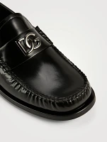 Brushed Leather Loafers