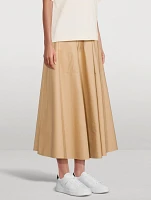 Poplin Maxi Skirt