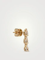 18K Gold Drop Earrings With Diamonds