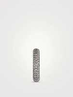18K White Gold Heart Ear Cuff With Diamonds