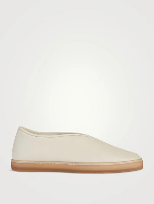 Piped Leather Sneakers