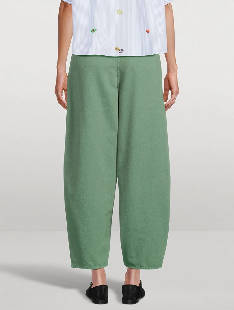The Pleated Tapered-Leg Trousers