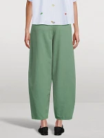 The Pleated Tapered-Leg Trousers