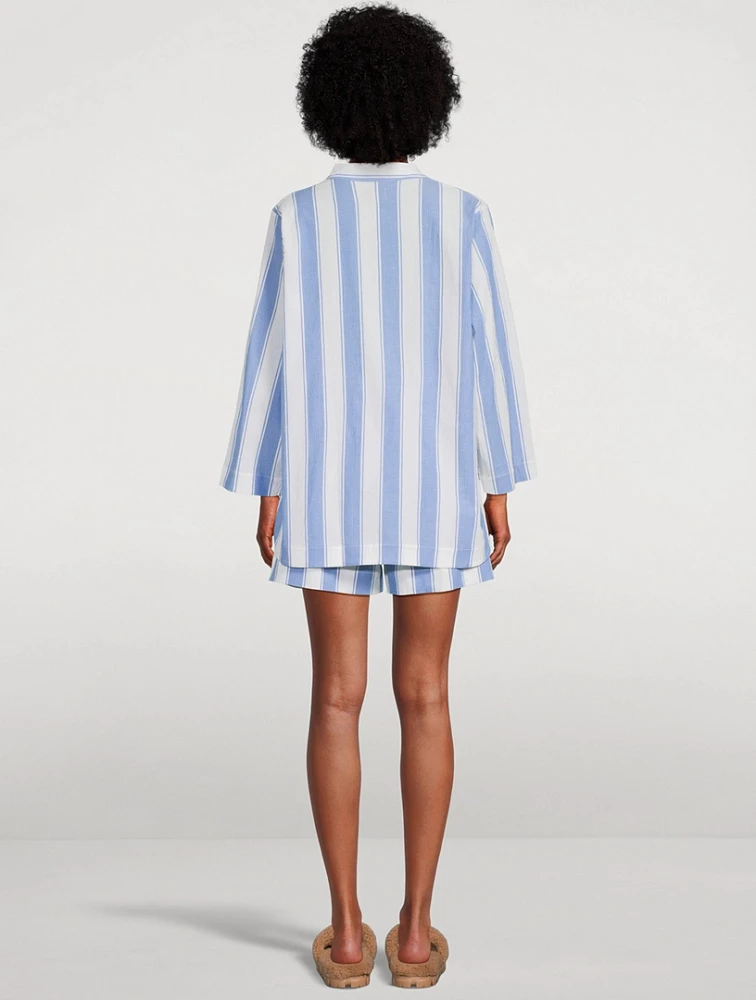 Feluka Boat Top And Shorts Set Stripe Print