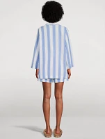 Feluka Boat Top And Shorts Set Stripe Print