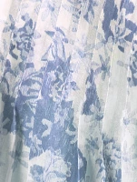 Cotton Voile Top and Shorts Set Flowers of Time Print