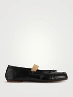 Tabi Leather Ballerina Flats