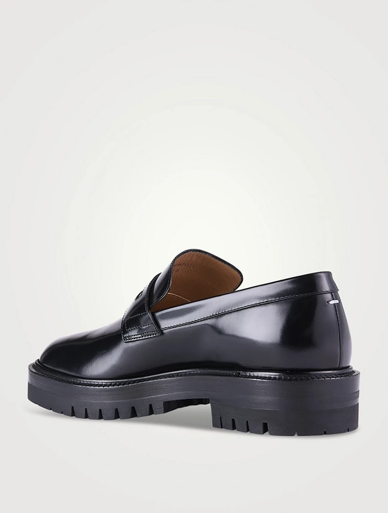 Tabi Leather Lug-Sole Loafers