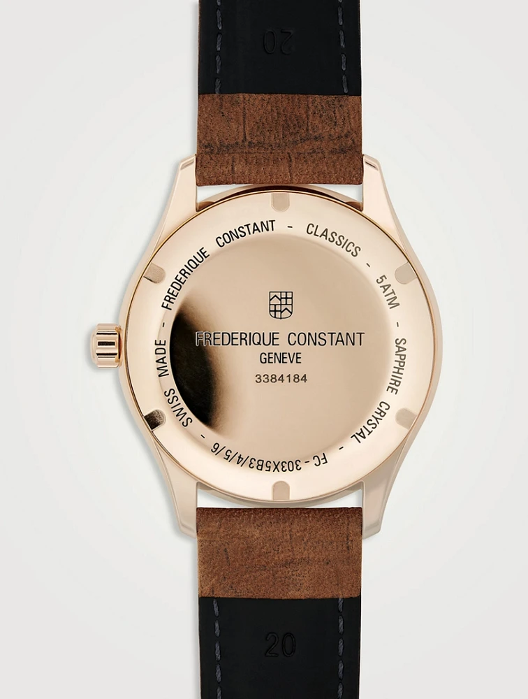 Classics Index Automatic Rose Goldtone Watch