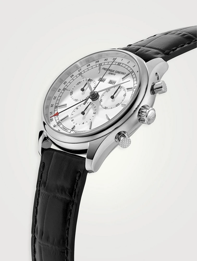 Classics Quartz Leather Strap Watch