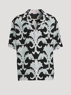 Metamorphos Wall Silk Bowling Shirt