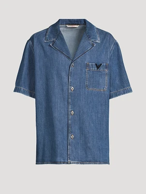 Denim Bowling Shirt