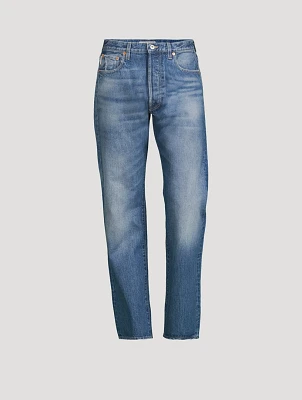 Cotton Straight-Leg Jeans