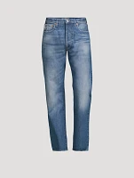 Cotton Straight-Leg Jeans