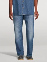 Cotton Straight-Leg Jeans