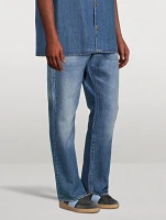 Cotton Straight-Leg Jeans