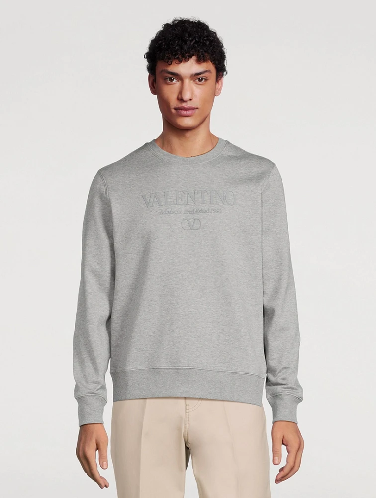 Cotton-Blend Logo Sweatshirt