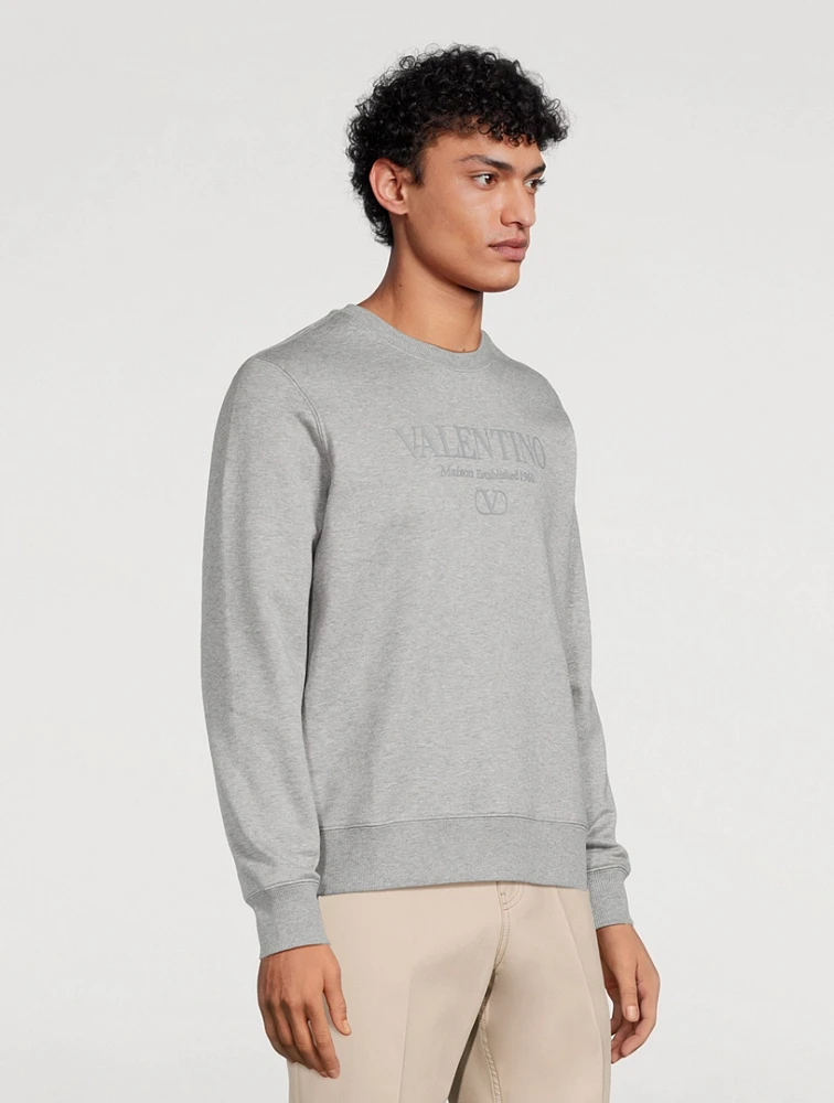 Cotton-Blend Logo Sweatshirt