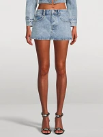 Hotfix Denim Mini Skirt