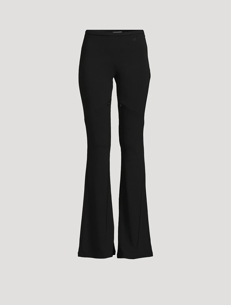 Crêpe Jersey Bootcut Trousers