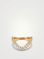 Vague 18K Gold Diamond Engagement Ring