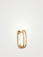 Jumbo Lola 14K Gold Diamond Baguette Hoop Earrings