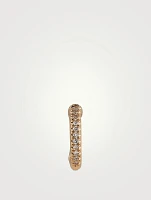14K Gold Cartilage Ear Cuff With Diamonds