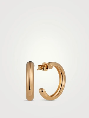 Jumbo 14K Gold Bubble Hoop Earrings