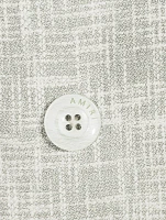 Crosshatch Double-Breasted Jacket