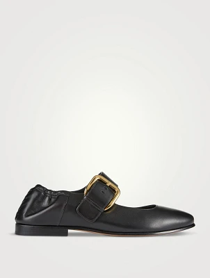 Astaire Leather Mary Jane Ballerinas