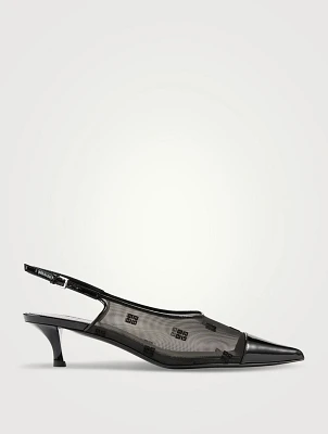4G Mesh Slingback Pumps
