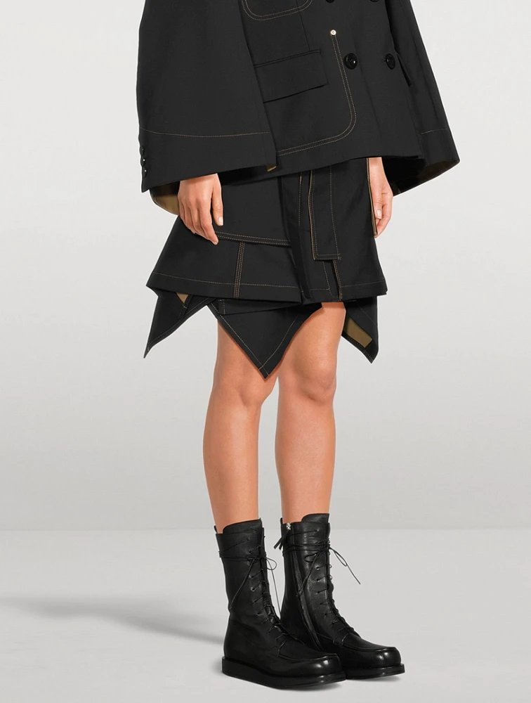 Sacai x Carhartt WIP Asymmetric Mini Skirt