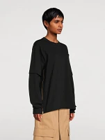 Sacai x Carhartt WIP Zipped Long-Sleeve T-Shirt
