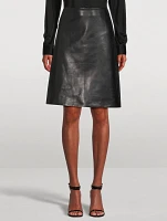 Adele Leather Midi Skirt