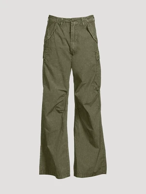 Wide-Leg Cargo Pants