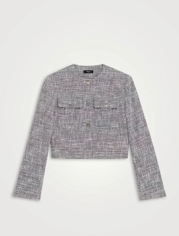 Cropped Tweed Jacket