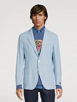 Chambray Soft Tailored Suit Jacket