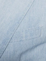 Chambray Soft Tailored Suit Jacket